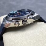 GR Factory Vacheron Constantin Overseas Dual Time 7910V000T-B922 41mm (7) GR Factory Vacheron Constantin Overseas Dual Time 7910V/000T-B922 41mm Titanium Canvas Strap Gray Blue Dial