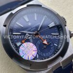 GR Factory Vacheron Constantin Overseas Dual Time 7910V000T-B922 41mm (8) GR Factory Vacheron Constantin Overseas Dual Time 7910V/000T-B922 41mm Titanium Canvas Strap Gray Blue Dial
