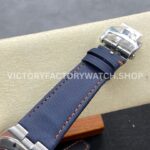 GR Factory Vacheron Constantin Overseas Dual Time 7910V000T-B922 41mm T (1) GR Factory Vacheron Constantin Overseas Dual Time 7910V/000T-B922 41mm Titanium Canvas Strap Gray Blue Dial