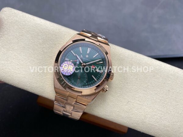 GR Factory Vacheron Constantin Overseas Dual Time 7920V/210R-B965 41mm Full Rose Gold Green Dial
