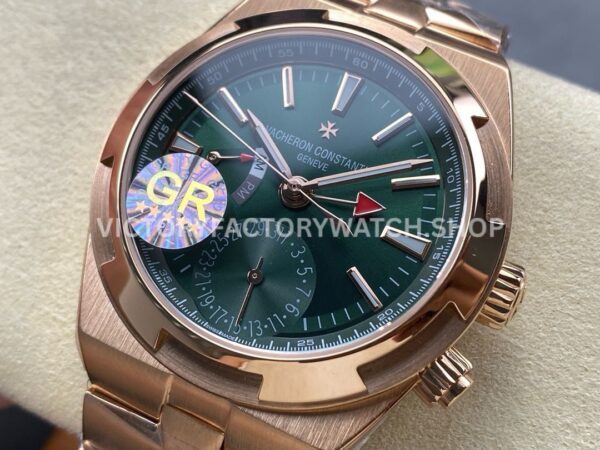 GR Factory Vacheron Constantin Overseas Dual Time 7920V/210R-B965 41mm Full Rose Gold Green Dial