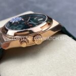 GR Factory Vacheron Constantin Overseas Dual Time 7920V/210R-B965 41mm Rose Gold Leather Strap Green Dial