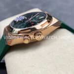 GR Factory Vacheron Constantin Overseas Dual Time 7920V/210R-B965 41mm Rose Gold Rubber Strap Green Dial