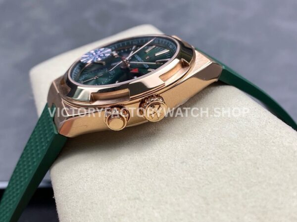 GR Factory Vacheron Constantin Overseas Dual Time 7920V/210R-B965 41mm Rose Gold Rubber Strap Green Dial