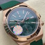 GR Factory Vacheron Constantin Overseas Dual Time 7920V/210R-B965 41mm Rose Gold Rubber Strap Green Dial