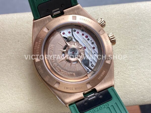 GR Factory Vacheron Constantin Overseas Dual Time 7920V/210R-B965 41mm Rose Gold Rubber Strap Green Dial
