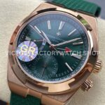 GR Factory Vacheron Constantin Overseas Dual Time 7920V/210R-B965 41mm Rose Gold Rubber Strap Green Dial