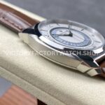GR Factory Vacheron Constantin Quai de l'Ile 4500S000A-B195 41 GR Factory Vacheron Constantin Quai de l'Ile 4500S/000A-B195 41mm Steel Brown Leather Strap Arabic Numerals Silver Dial