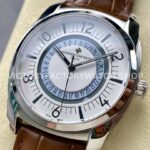 GR Factory Vacheron Constantin Quai de l'Ile 4500S000A-B195 41 (3) GR Factory Vacheron Constantin Quai de l'Ile 4500S/000A-B195 41mm Steel Brown Leather Strap Arabic Numerals Silver Dial