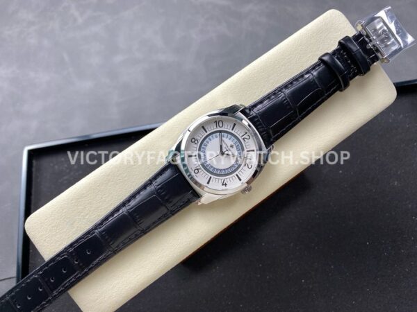 GR Factory Vacheron Constantin Quai de l'Ile 4500S000A-B195 41 (3) GR Factory Vacheron Constantin Quai de l'Ile 4500S/000A-B195 41mm Steel Black Leather Strap Arabic Numerals Silver Dial