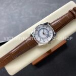 GR Factory Vacheron Constantin Quai de l'Ile 4500S000A-B195 41 (5) GR Factory Vacheron Constantin Quai de l'Ile 4500S/000A-B195 41mm Steel Brown Leather Strap Arabic Numerals Silver Dial