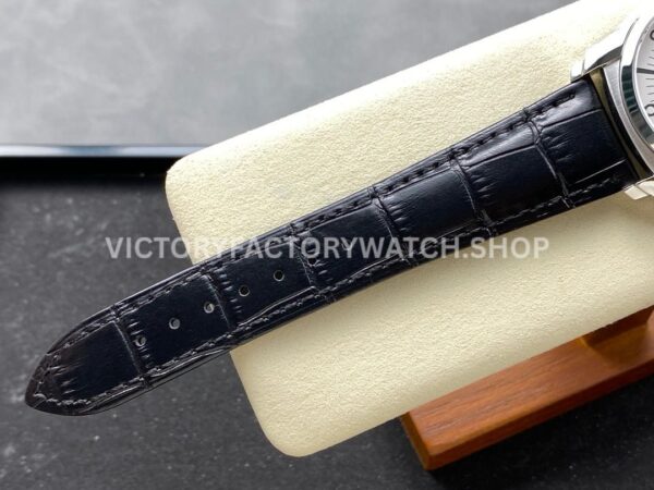 GR Factory Vacheron Constantin Quai de l'Ile 4500S000A-B195 41 GR Factory Vacheron Constantin Quai de l'Ile 4500S/000A-B195 41mm Steel Black Leather Strap Arabic Numerals Silver Dial