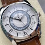 GR Factory Vacheron Constantin Quai de l'Ile 4500S000A-B195 41 (8) GR Factory Vacheron Constantin Quai de l'Ile 4500S/000A-B195 41mm Steel Brown Leather Strap Arabic Numerals Silver Dial