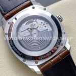 GR Factory Vacheron Constantin Quai de l'Ile 4500S000A-B195 41 (9) GR Factory Vacheron Constantin Quai de l'Ile 4500S/000A-B195 41mm Steel Brown Leather Strap Arabic Numerals Silver Dial