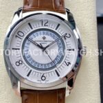 GR Factory Vacheron Constantin Quai de l'Ile 4500S000A-B195 41mm (1) GR Factory Vacheron Constantin Quai de l’Ile 4500S 000A B195 41mm steel brown leather strap Arabic numerals silver dial replica watch