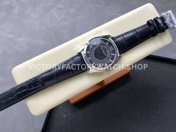 GR Factory Vacheron Constantin Quai de l'Ile 4500S000A-B196 41mm Stee (4) GR Factory Vacheron Constantin Quai de l'Ile 4500S/000A-B196 41mm Steel Leather Strap Arabic Numerals Black Dial