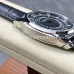 GR Factory Vacheron Constantin Quai de l'Ile 4500S000A-B196 41mm Stee (6) GR Factory Vacheron Constantin Quai de l'Ile 4500S/000A-B196 41mm Steel Leather Strap Arabic Numerals Black Dial