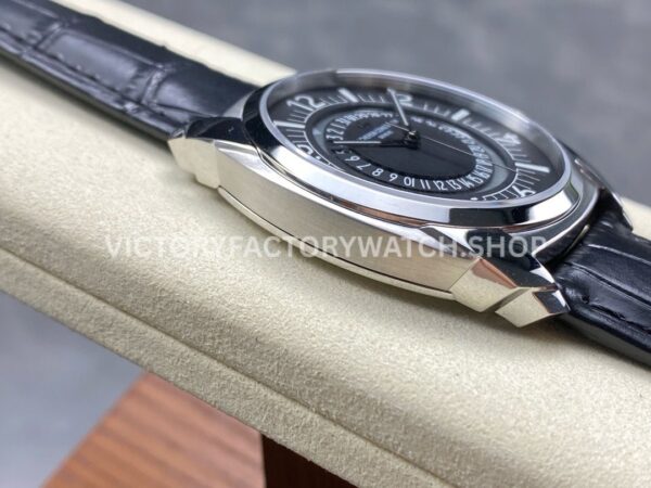 GR Factory Vacheron Constantin Quai de l'Ile 4500S000A-B196 41mm Stee (6) GR Factory Vacheron Constantin Quai de l'Ile 4500S/000A-B196 41mm Steel Leather Strap Arabic Numerals Black Dial
