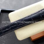GR Factory Vacheron Constantin Quai de l'Ile 4500S000A-B196 41mm Stee (9) GR Factory Vacheron Constantin Quai de l'Ile 4500S/000A-B196 41mm Steel Leather Strap Arabic Numerals Black Dial