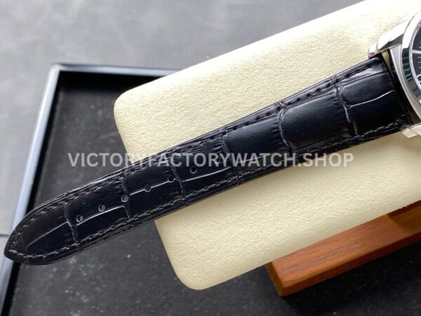 GR Factory Vacheron Constantin Quai de l'Ile 4500S000A-B196 41mm Stee (9) GR Factory Vacheron Constantin Quai de l'Ile 4500S/000A-B196 41mm Steel Leather Strap Arabic Numerals Black Dial