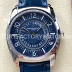 GR Factory Vacheron Constantin Quai de l'Ile 4500S000A-B364 41mm Steel (6) GR Factory Vacheron Constantin Quai de l’Ile 4500S 000A B364 41mm steel leather strap Arabic numerals blue dial replica watch