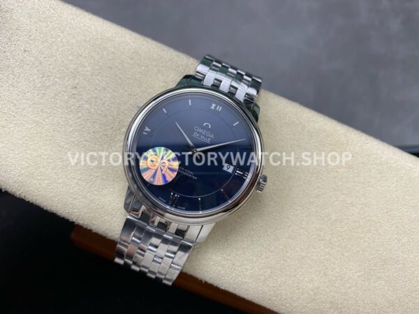 GT Factory Omega De Ville Prestige 424.10.37.20.03.001 39.5mm Full Steel Roman Number Blue Dial (7) GT Factory Omega De Ville Prestige 424.10.37.20.03.001 39.5mm Full Steel Roman Number Blue Dial