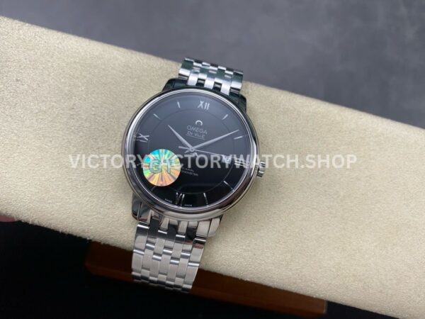 GT Factory Omega De Ville Prestige 424.10.40.20.01.001 39.5mm Full Steel Roman Number Black Dial (2) GT Factory Omega De Ville Prestige 424.10.40.20.01.001 39.5mm Full Steel Roman Number Black Dial