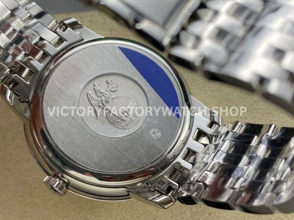 GT Factory Omega De Ville Prestige 424.10.40.20.02.001 39.5mm Full Steel Blue Roman Number Silver Dial (9) GT Factory Omega De Ville Prestige 424.10.40.20.02.001 39.5mm Full Steel Blue Roman Number Silver Dial