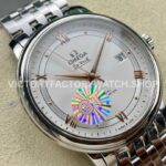 GT Factory Omega De Ville Prestige 424.10.40.20.02.002 39.5mm Full Steel Gold Roman Number Silver Dial (8) GT Factory Omega De Ville Prestige 424.10.40.20.02.002 39.5mm Full Steel Gold Roman Number Silver Dial