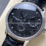 KM Factory Vacheron Constantin Patrimony 47200000G-9019 40mm White Gold Leather Strap Diamond Bezel Black ( (7) KM Factory Vacheron Constantin Patrimony 47200/000G-9019 40mm White Gold Leather Strap Diamond Bezel Black Dial