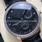 KM Factory Vacheron Constantin Patrimony 47200000G-9019 40mm White Gold Leather Strap Diamond Bezel Black ( (8) KM Factory Vacheron Constantin Patrimony 47200/000G-9019 40mm White Gold Leather Strap Diamond Bezel Black Dial