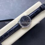 KM Factory Vacheron Constantin Patrimony 47200000G-9019 40mm White Gold Leather Strap Diamond Bezel Black ( (9) KM Factory Vacheron Constantin Patrimony 47200/000G-9019 40mm White Gold Leather Strap Diamond Bezel Black Dial
