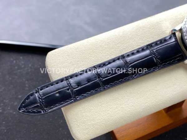 KM Factory Vacheron Constantin Patrimony 47200000G-9019 40mm White Gold Leather Strap Diamond Bezel White ( (4) KM Factory Vacheron Constantin Patrimony 47200/000G-9019 40mm White Gold Leather Strap Diamond Bezel White Dial