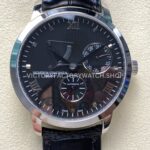 KM Factory Vacheron Constantin Patrimony 47200000G-9019 White Gold Black Dial (2) KM Factory Vacheron Constantin Patrimony 47200 000G 9019 40mm white gold leather strap black dial replica watch