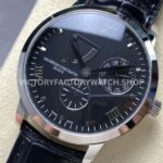 KM Factory Vacheron Constantin Patrimony 47200000G-9019 White Gold Black Dial (3) KM Factory Vacheron Constantin Patrimony 47200/000G-9019 40mm White Gold Leather Strap Black Dial