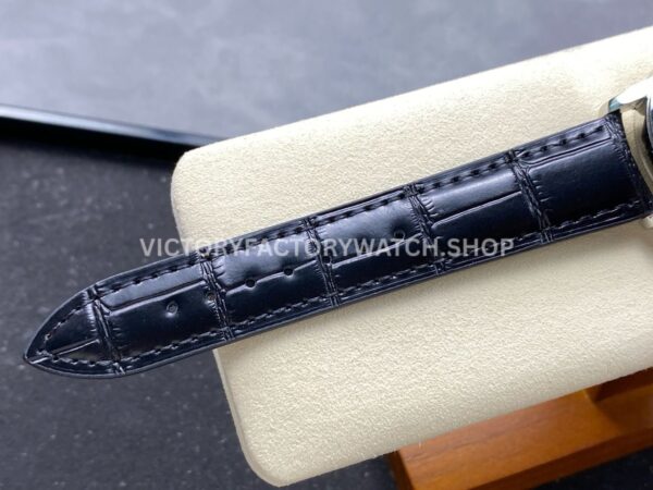 KM Factory Vacheron Constantin Patrimony 47200000G-9019 White Gold Black Dial (4) KM Factory Vacheron Constantin Patrimony 47200/000G-9019 40mm White Gold Leather Strap Black Dial
