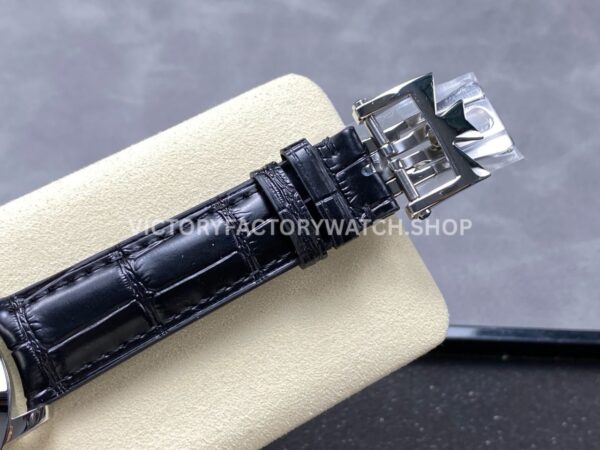 KM Factory Vacheron Constantin Patrimony 47200000G-9019 White Gold Black Dial (5) KM Factory Vacheron Constantin Patrimony 47200/000G-9019 40mm White Gold Leather Strap Black Dial