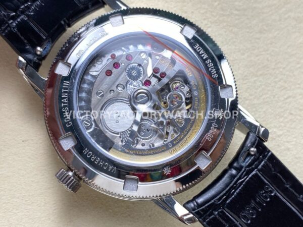 KM Factory Vacheron Constantin Patrimony 47200000G-9019 White Gold Black Dial (7) KM Factory Vacheron Constantin Patrimony 47200/000G-9019 40mm White Gold Leather Strap Black Dial