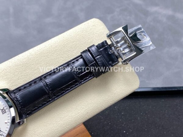 KM Factory Vacheron Constantin Patrimony 47200000G-9019 White Gold White Dial (13) KM Factory Vacheron Constantin Patrimony 47200/000G-9019 White Gold Leather Strap White Dial