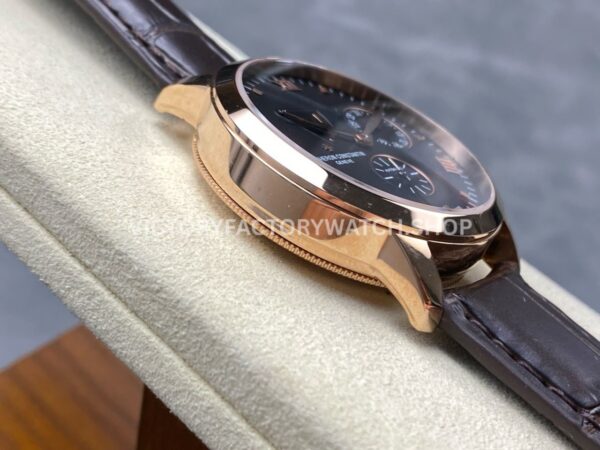 KM Factory Vacheron Constantin Patrimony 47200000J-9018 40mm Rose Gold Leather Strap Black Dial (1) KM Factory Vacheron Constantin Patrimony 47200000J-9018 40mm Rose Gold Leather Strap Black Dial