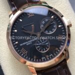 KM Factory Vacheron Constantin Patrimony 47200000J-9018 40mm Rose Gold Leather Strap Black Dial (2) KM Factory Vacheron Constantin Patrimony 47200000J-9018 40mm Rose Gold Leather Strap Black Dial