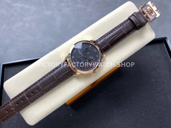 KM Factory Vacheron Constantin Patrimony 47200000J-9018 40mm Rose Gold Leather Strap Black Dial (6) KM Factory Vacheron Constantin Patrimony 47200000J-9018 40mm Rose Gold Leather Strap Black Dial