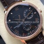 KM Factory Vacheron Constantin Patrimony 47200000J-9018 40mm Rose Gold Leather Strap Diamond Bezel Black Di ( (6) KM Factory Vacheron Constantin Patrimony 47200000J-9018 40mm Rose Gold Leather Strap Diamond Bezel Black Dial