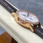 KM Factory Vacheron Constantin Patrimony 47200000J-9018 Rose Gold Diamond Bezel White Dial (8) KM Factory Vacheron Constantin Patrimony 47200/000J-9018 40mm Rose Gold Leather Strap Diamond Bezel White Dial