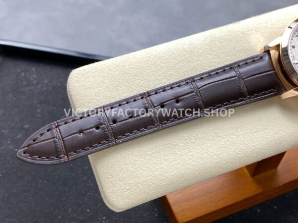 KM Factory Vacheron Constantin Patrimony 47200000J-9018 Rose Gold White Dial (4) KM Factory Vacheron Constantin Patrimony 47200/000J-9018 40mm Rose Gold Leather Strap White Dial