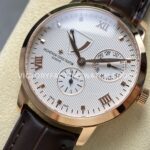 KM Factory Vacheron Constantin Patrimony 47200000J-9018 Rose Gold White Dial (5) KM Factory Vacheron Constantin Patrimony 47200/000J-9018 40mm Rose Gold Leather Strap White Dial