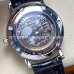 KM Factory Vacheron Constantin Patrimony 47200/000G-9019 40mm Leather Strap White Gold Diamond Bezel White Dial