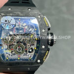 KU Factory Richard Mille RM 11-03 carbon fiber black rubber strap skeletonized dial