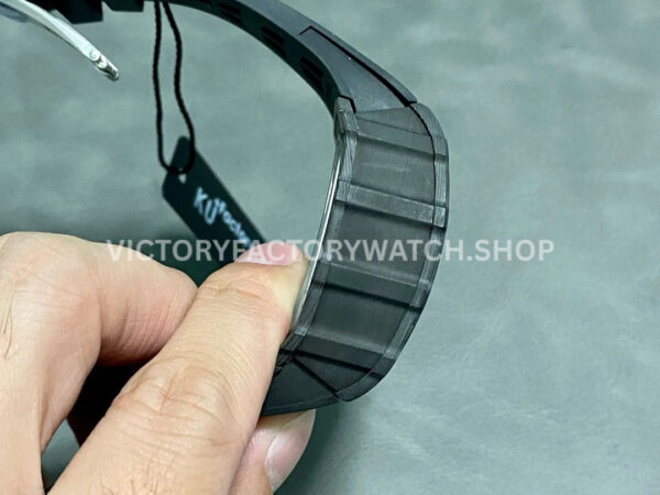 KU Factory Richard Mille RM 11-03 44.5mm Carbon Fiber Black Rubber Strap Skeletonized Dial
