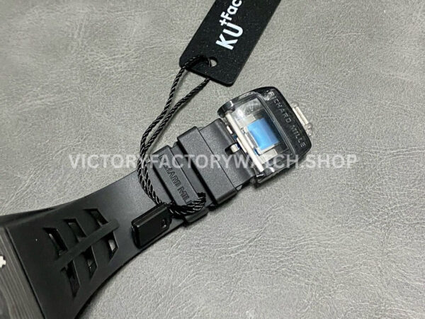 KU Factory Richard Mille RM 11-03 44.5mm Carbon Fiber Black Rubber Strap Skeletonized Dial
